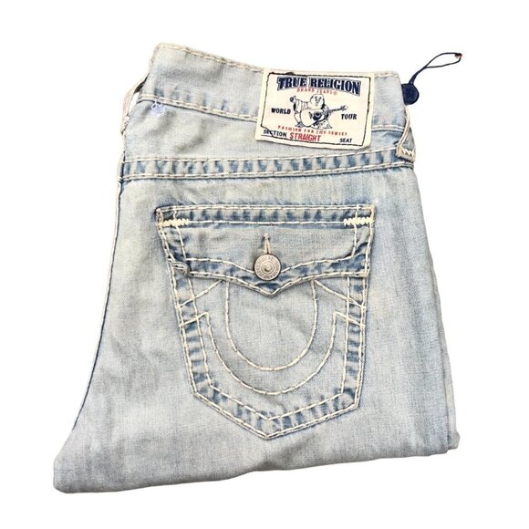 True Religion Jeans Size 36 RICKY SUPER T Blue - Picture 1 of 8
